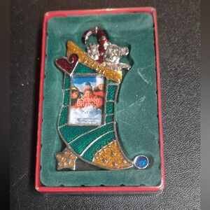 Kohl's Make The Season Bright enamel stocking ornament